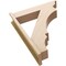 Ekena Millwork 7 1/2-in W x 32-in D x 40-in H Balboa Trad Rough Cedar Woodgrain TimberThane Outlooker, Primed Tan OUTUR075X32X40BOA04RCPR - alternate 3
